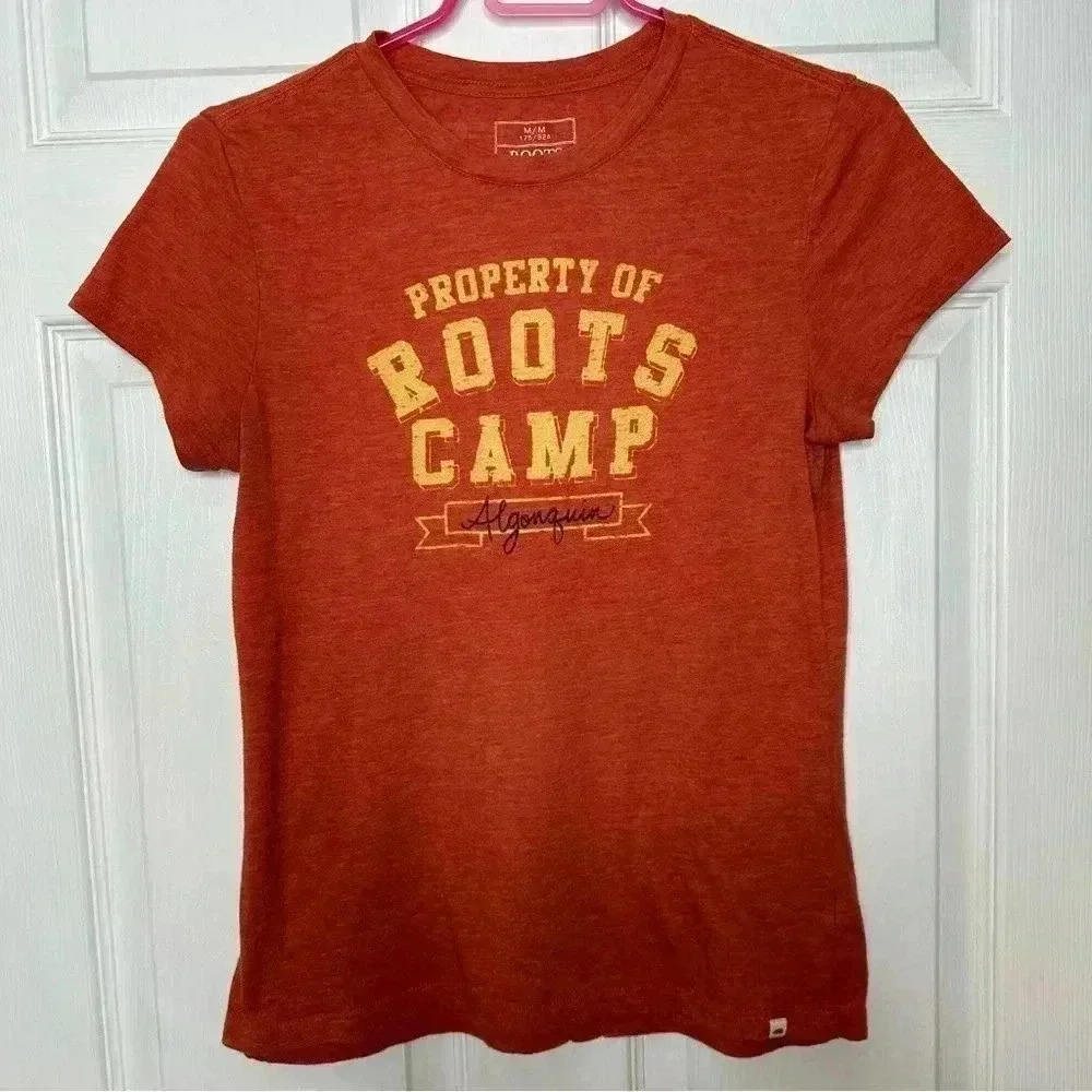 Roots T-Shirt  Orange & Yellow Size Medium
